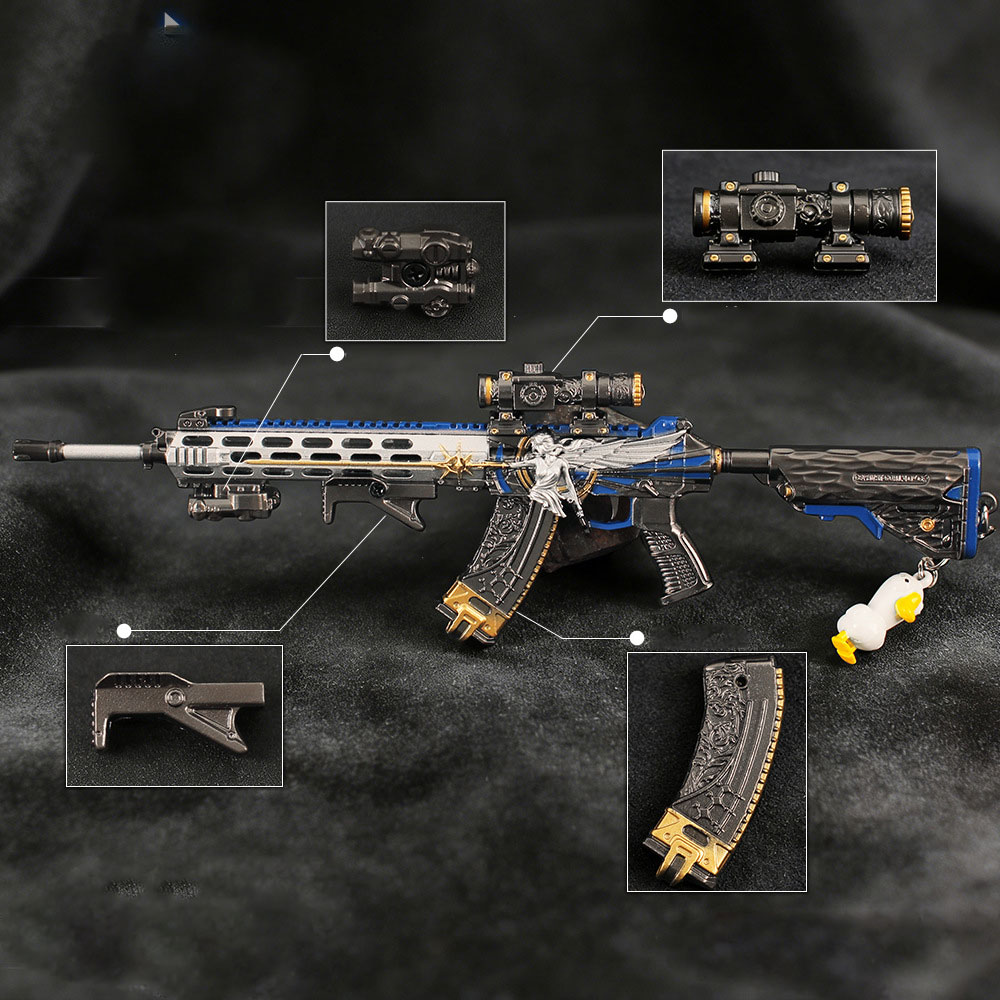 Gaming Accessories For Kids - 22cm Detachable Toy Gun Keychain Metal