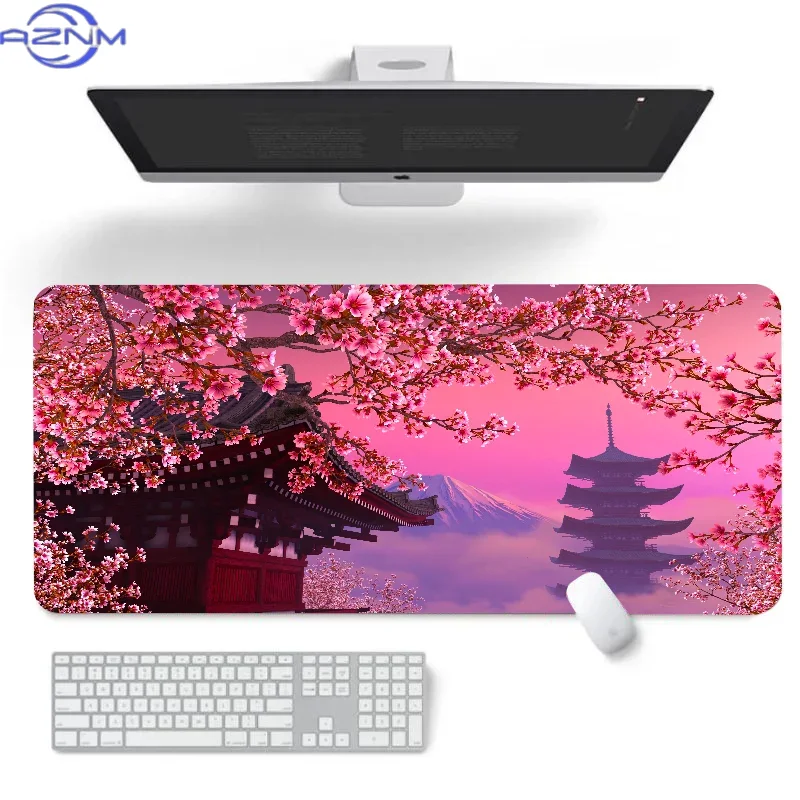 Gaming Accessories For Pc Setup - Cherry Blossoms XXL Mouse Pad Gaming