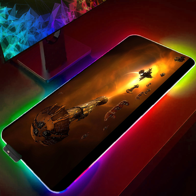 RGB Mouse Pad Gamer Large gami - Gaming Accessories Online 评论和价格