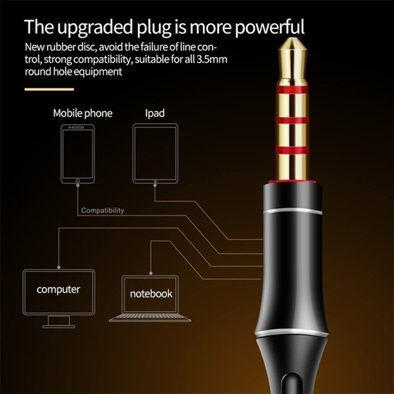 3.5mm Wired Headphones HD Micr - Gaming Accessories Iphone 评论和价格