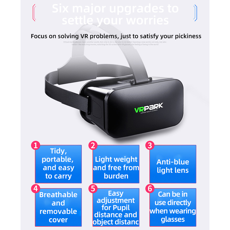 Virtual Reality Helmet VR Glas - Gaming Accessories Bundle 评论和价格