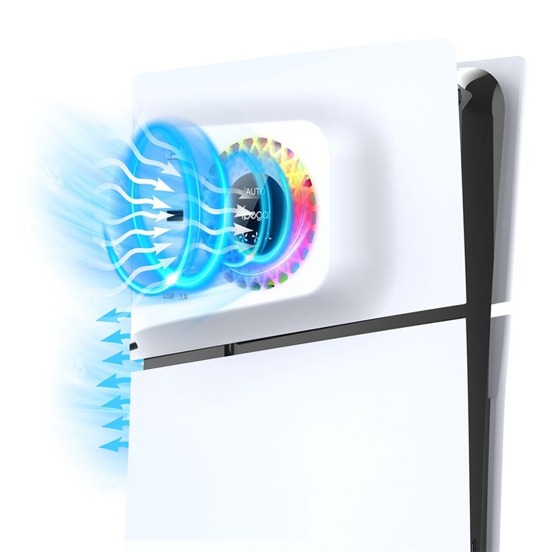 IPEGA For PS5 SLIM Temperature - Fan Hub Rgb Controller 评论和价格