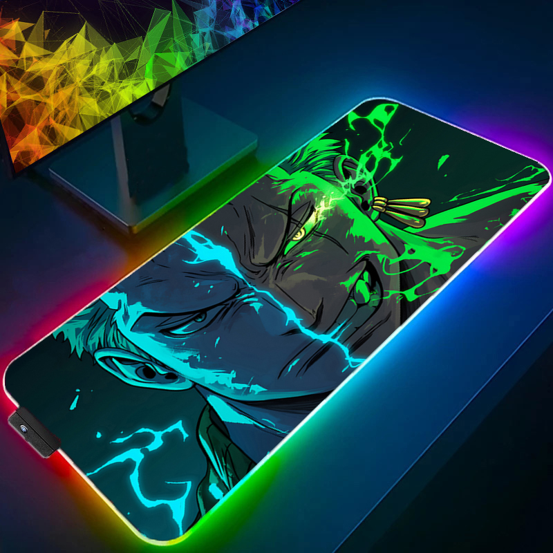 ONE PIECE Zoro Mouse Pad RGB G - Gaming Accessories Computer 评论和价格