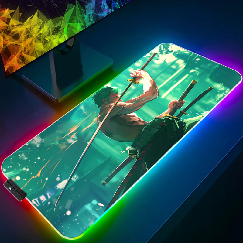 ONE PIECE Zoro Mouse Pad RGB G - Gaming Accessories Computer 评论和价格