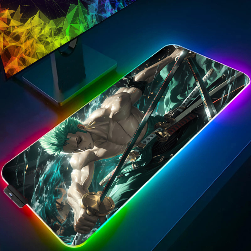 ONE PIECE Zoro Mouse Pad RGB G - Gaming Accessories Computer 评论和价格