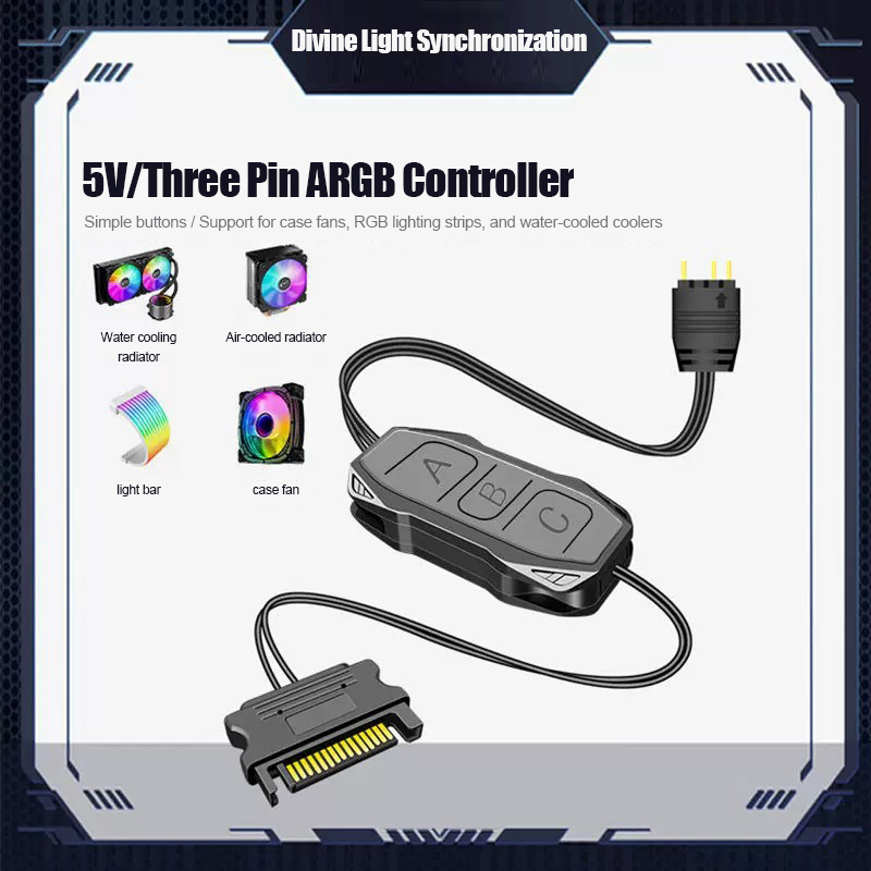 Shenguang Synchronous 5V3 Pin  - Fan Hub Rgb Controller 评论和价格