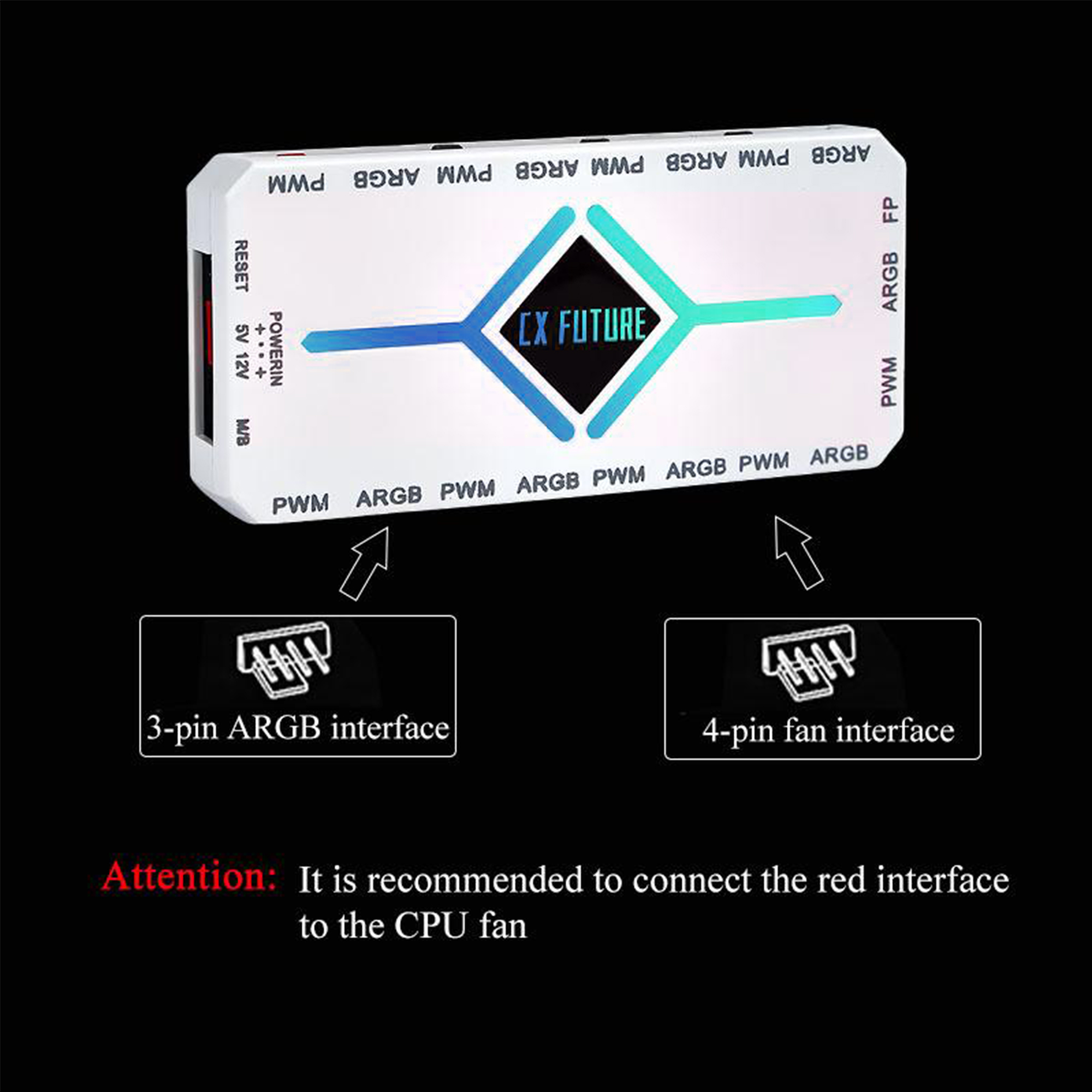 PC ARGB Case Fan Controller -  - Fan Hub Rgb Controller 评论和价格