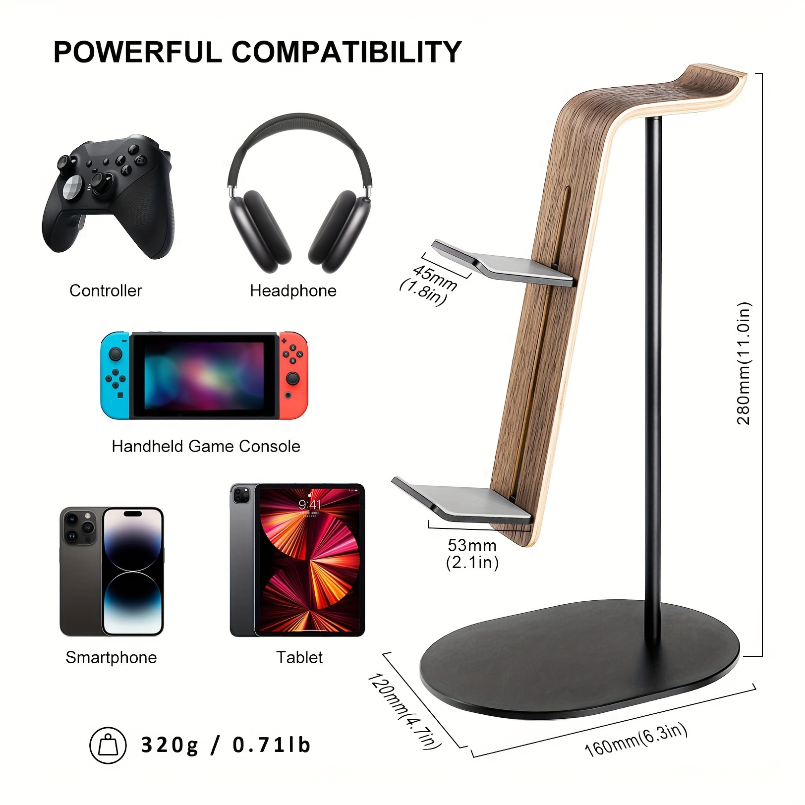 Wooden Controller & Headset Ho - Gaming Accessories Headset 评论和价格